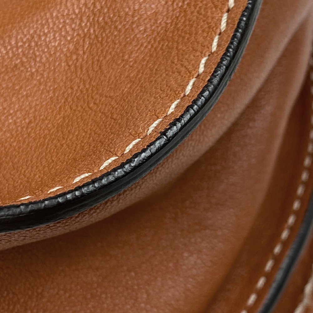 Chloe Marcie Turnlock Crossbody Bag Brown Leather - Picture 4 of 10